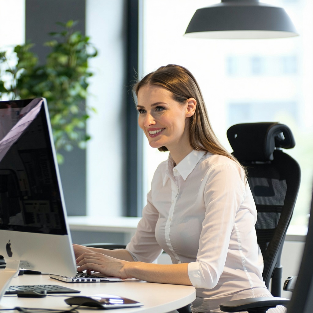 office professionals working